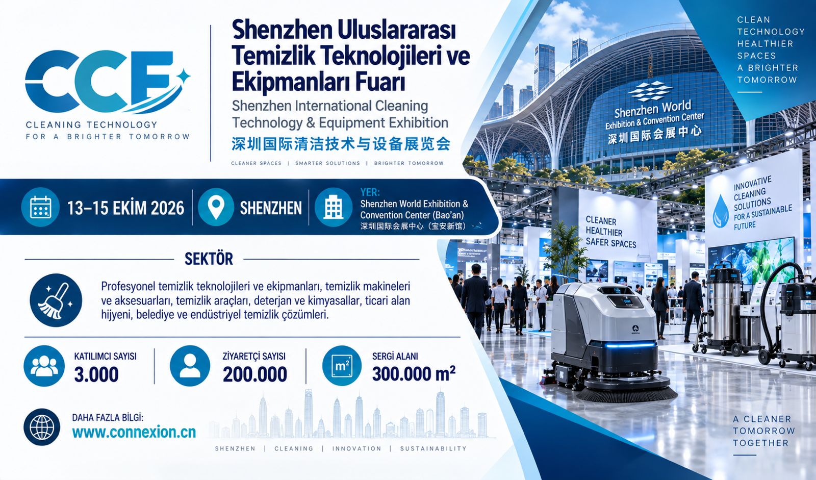Shenzhen Uluslararası Temizlik Teknolojileri ve Ekipmanları Fuarı