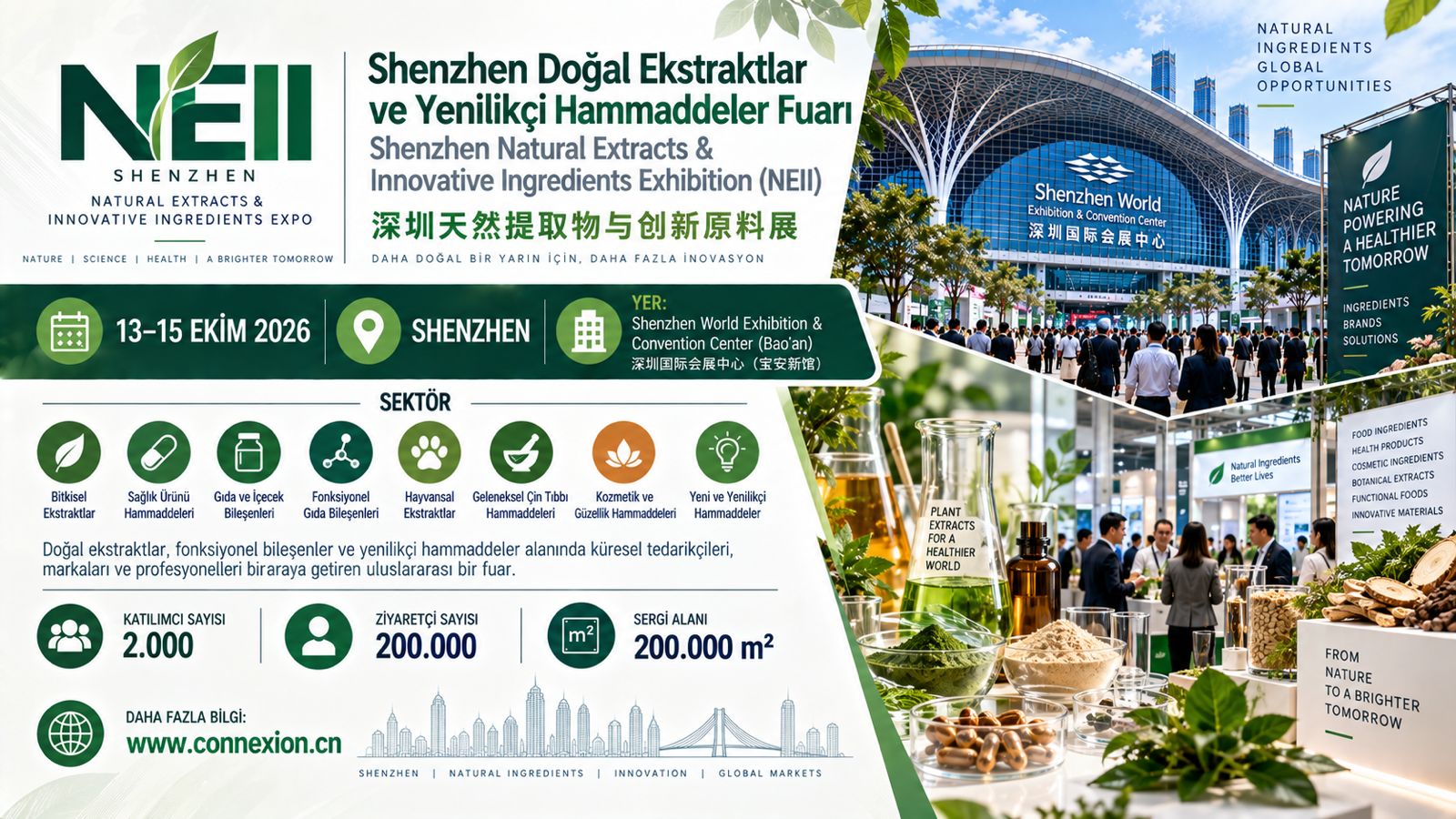 Shenzhen Doğal Ekstraktlar ve Yenilikçi Hammaddeler Fuarı