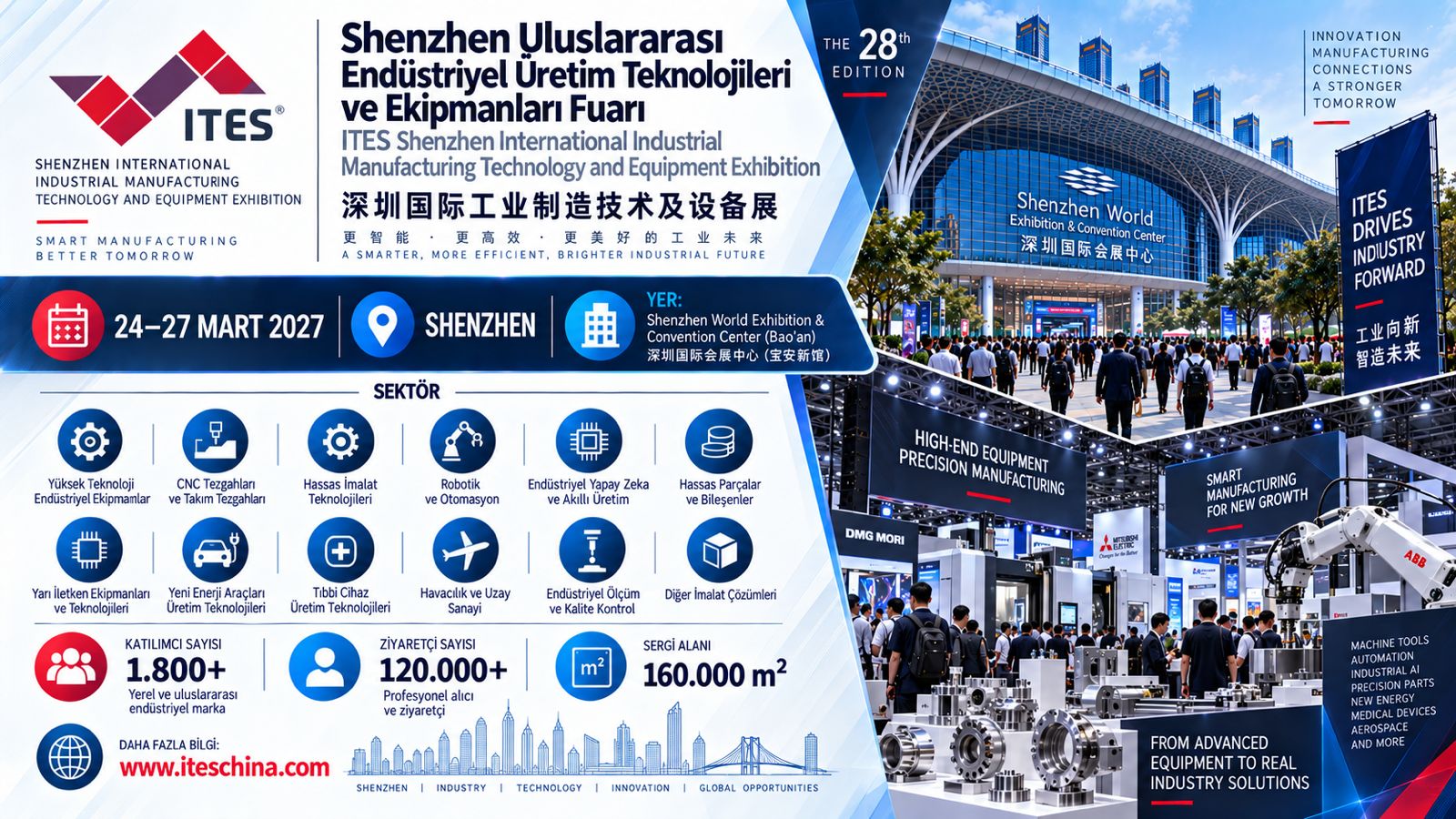 Shenzhen Uluslararası Endüstriyel Üretim Teknolojileri ve Ekipmanları Fuarı