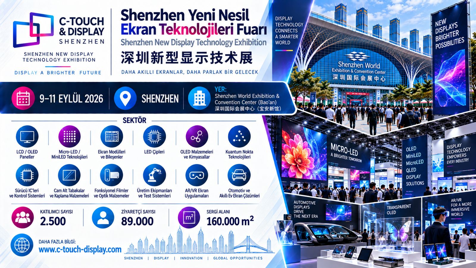 Shenzhen Uluslararası Dokunmatik ve Yeni Nesil Ekran Teknolojileri Fuarı