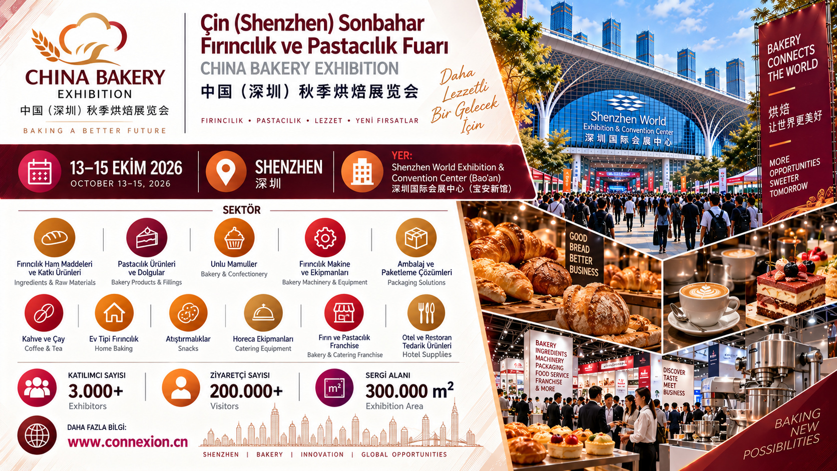 Çin Shenzhen Sonbahar Fırıncılık ve Pastacılık Fuarı