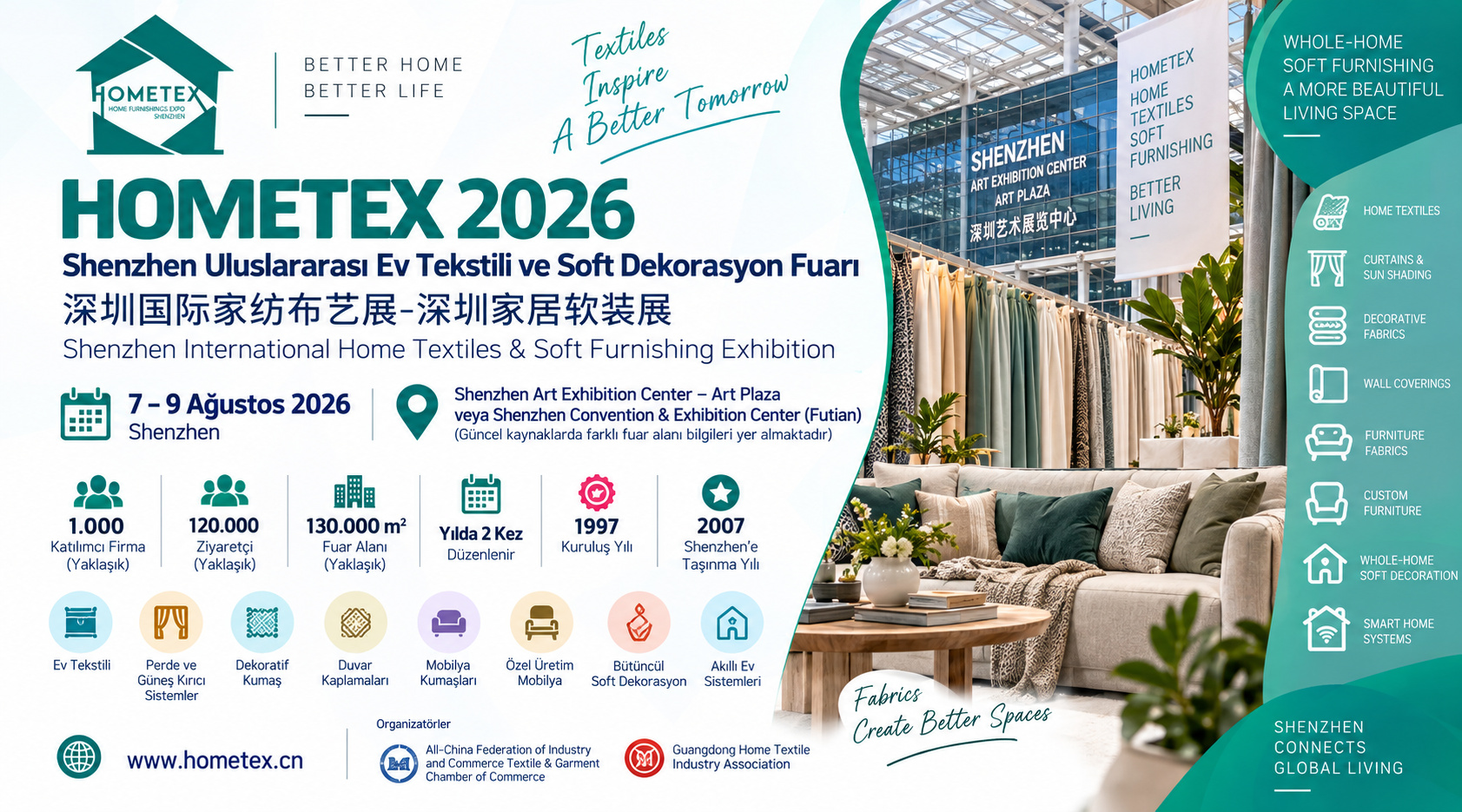 Shenzhen Uluslararası Ev Tekstili ve Soft Dekorasyon Fuarı