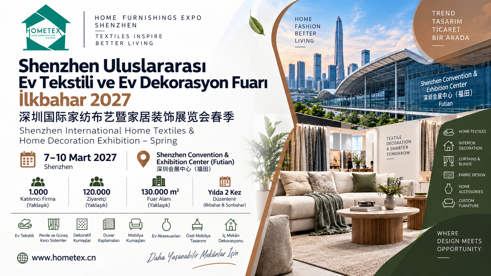 Shenzhen Uluslararası Ev Tekstili ve Ev Dekorasyon Fuarı