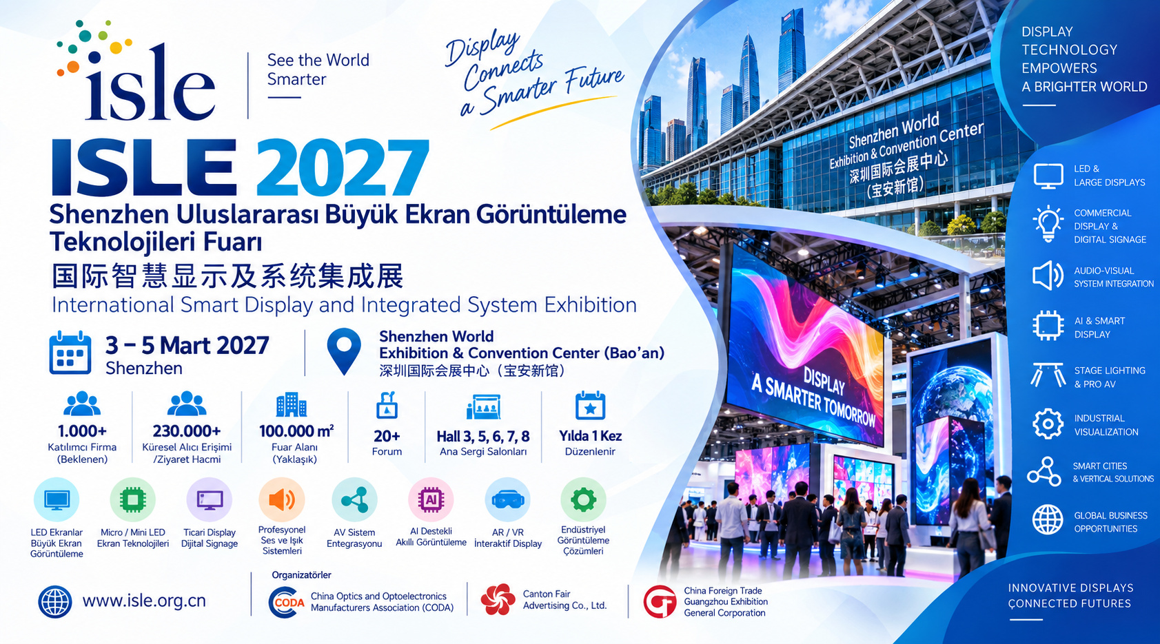 Shenzhen Uluslararası Büyük Ekran Görüntüleme Teknolojileri Fuarı