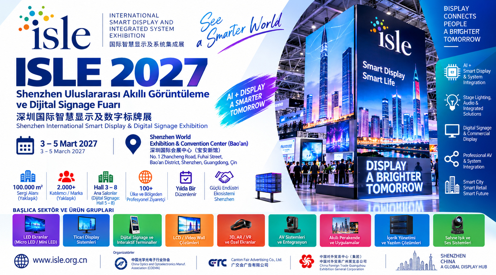 Shenzhen Uluslararası Akıllı Görüntüleme ve Dijital Signage Fuarı