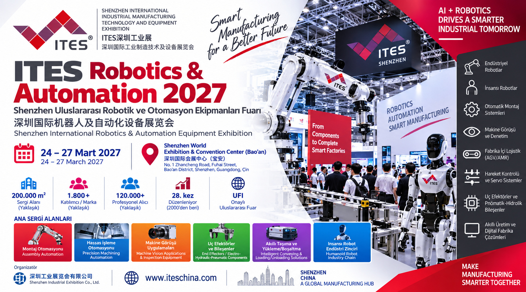 Shenzhen Uluslararası Robotik ve Otomasyon Ekipmanları Fuarı