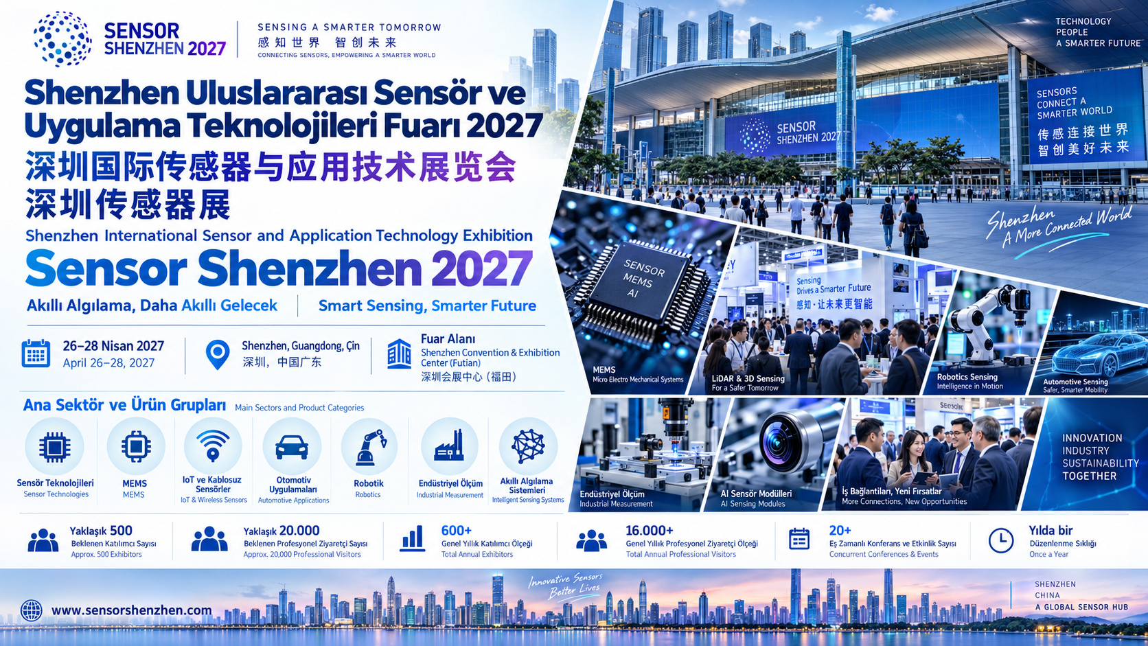 Shenzhen Uluslararası Sensör ve Uygulama Teknolojileri Fuarı