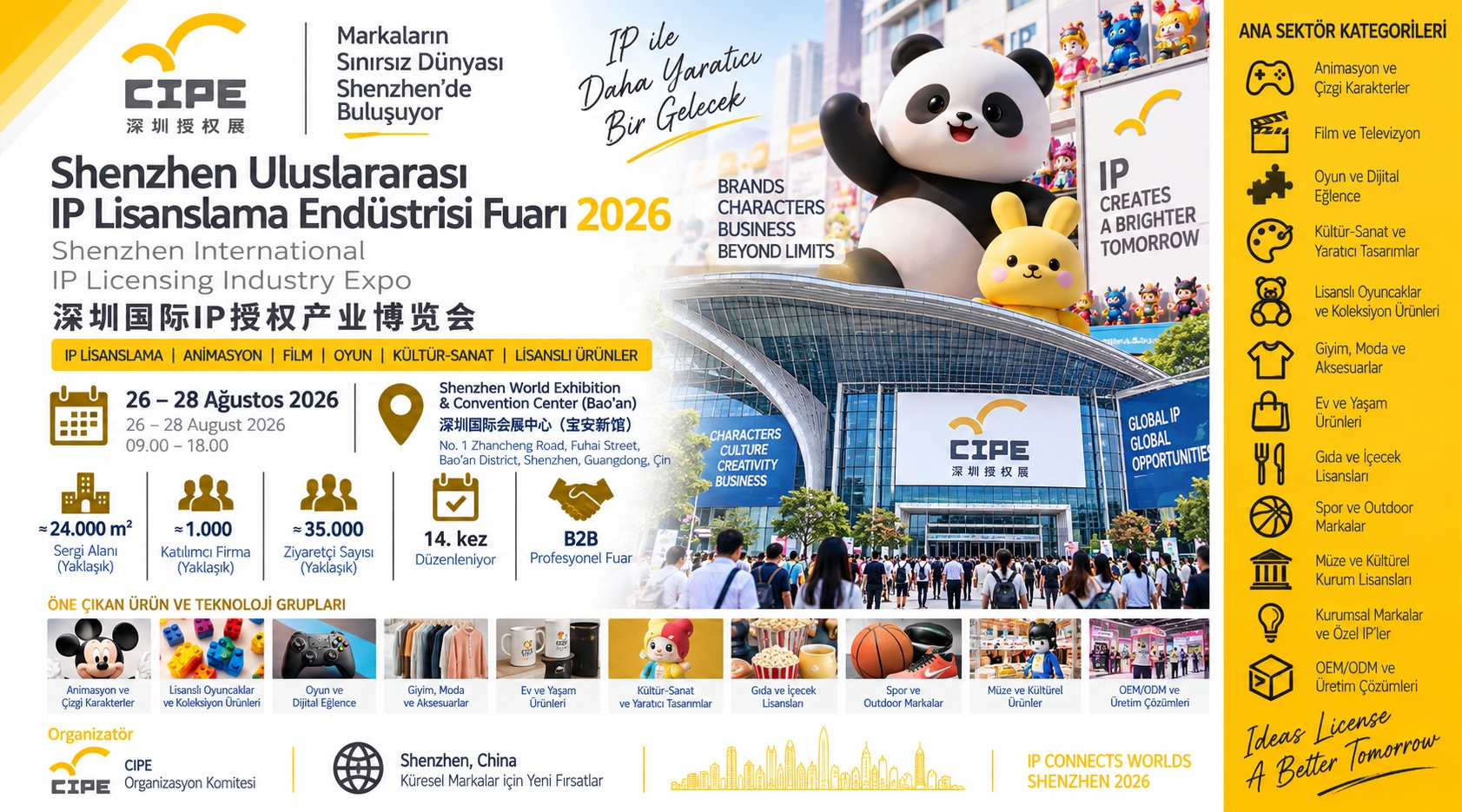 Shenzhen Uluslararası IP Lisanslama Endüstrisi Fuarı