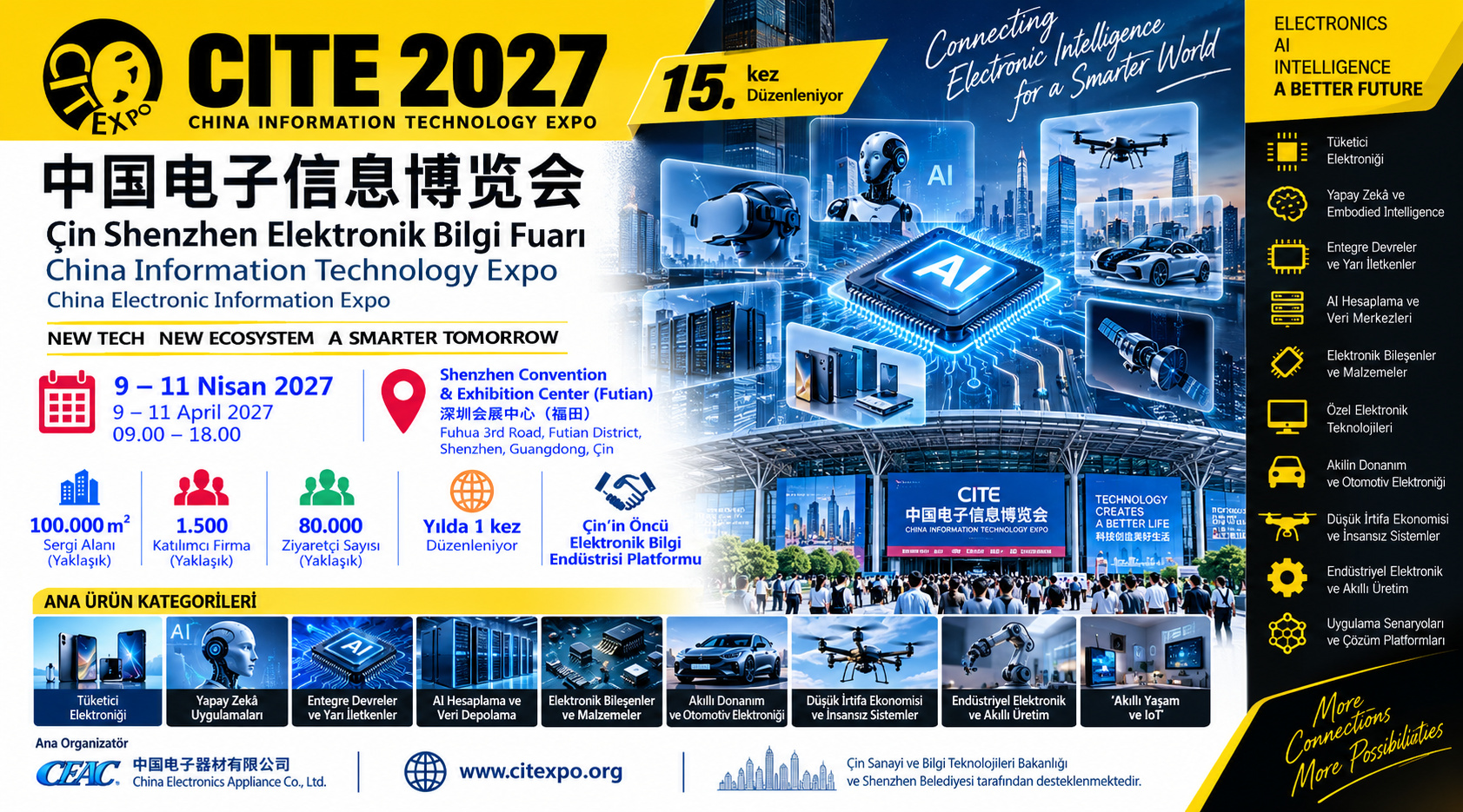 Çin Shenzhen Elektronik Bilgi Fuarı