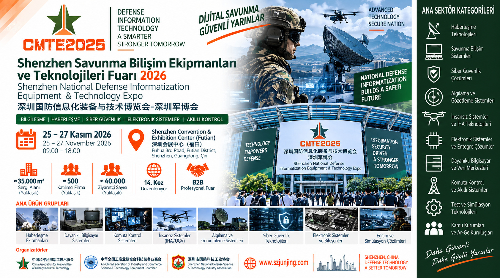 Shenzhen Savunma Bilişim Ekipmanları ve Teknolojileri Fuarı