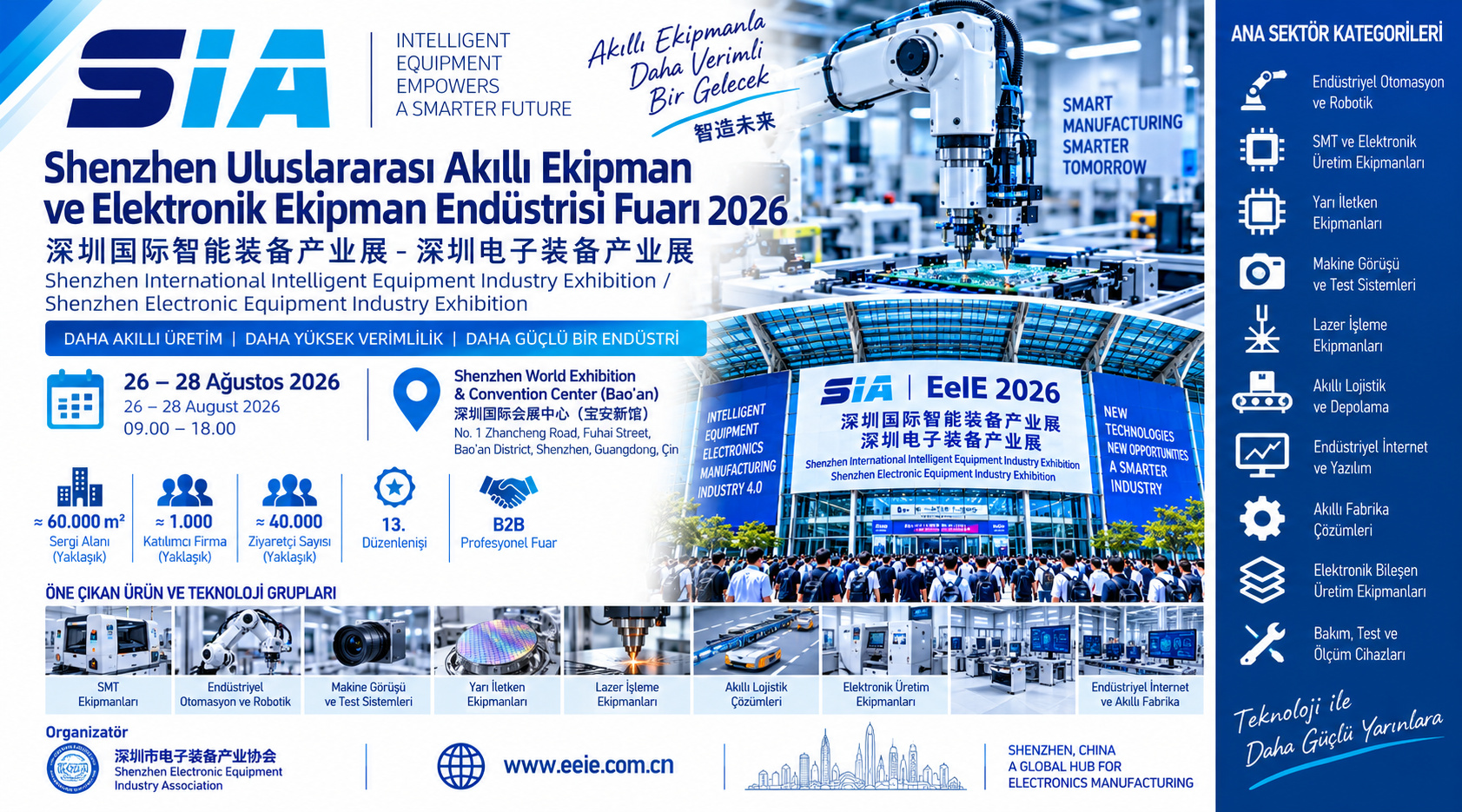 Shenzhen Uluslararası Akıllı Ekipman ve Elektronik Ekipman Endüstrisi Fuarı