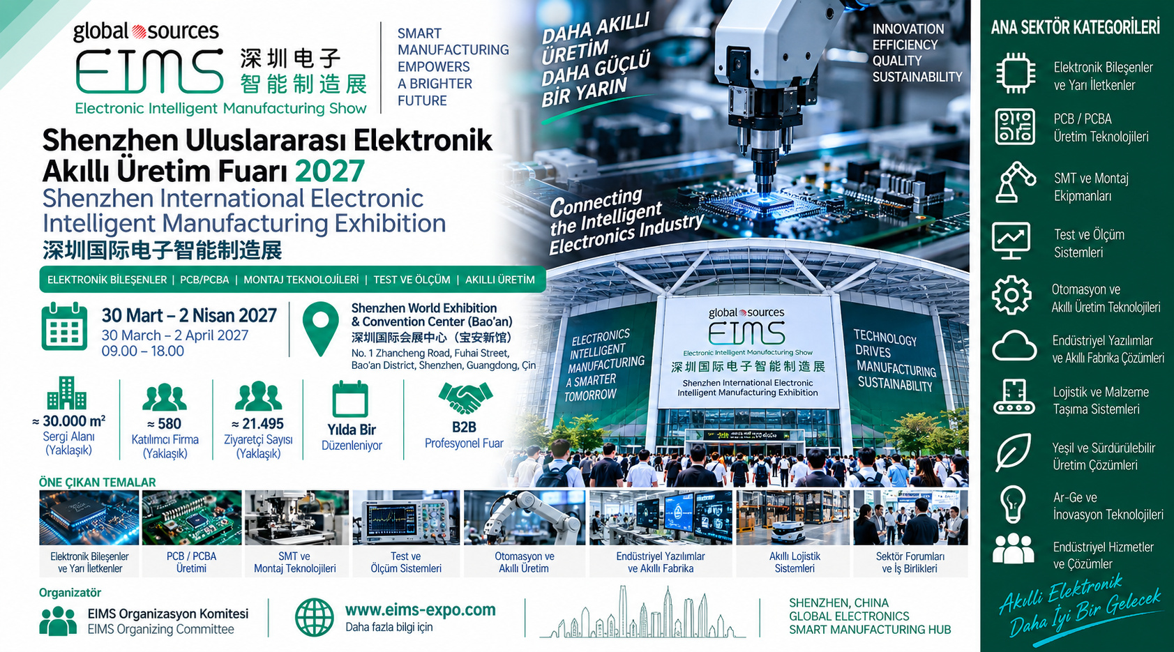 Shenzhen Uluslararası Elektronik Akıllı Üretim Fuarı