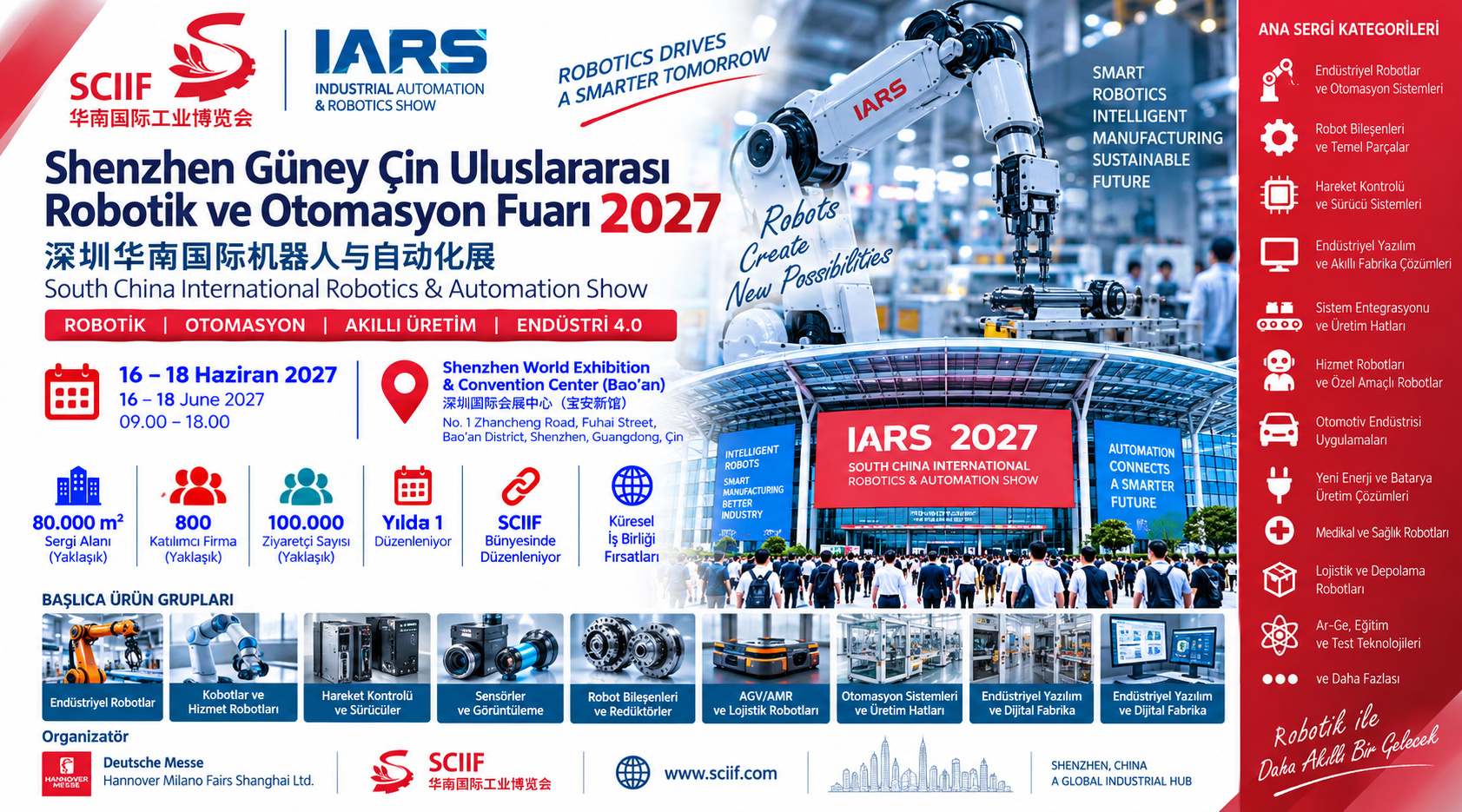 Shenzhen Güney Çin Uluslararası Robotik ve Otomasyon Fuarı