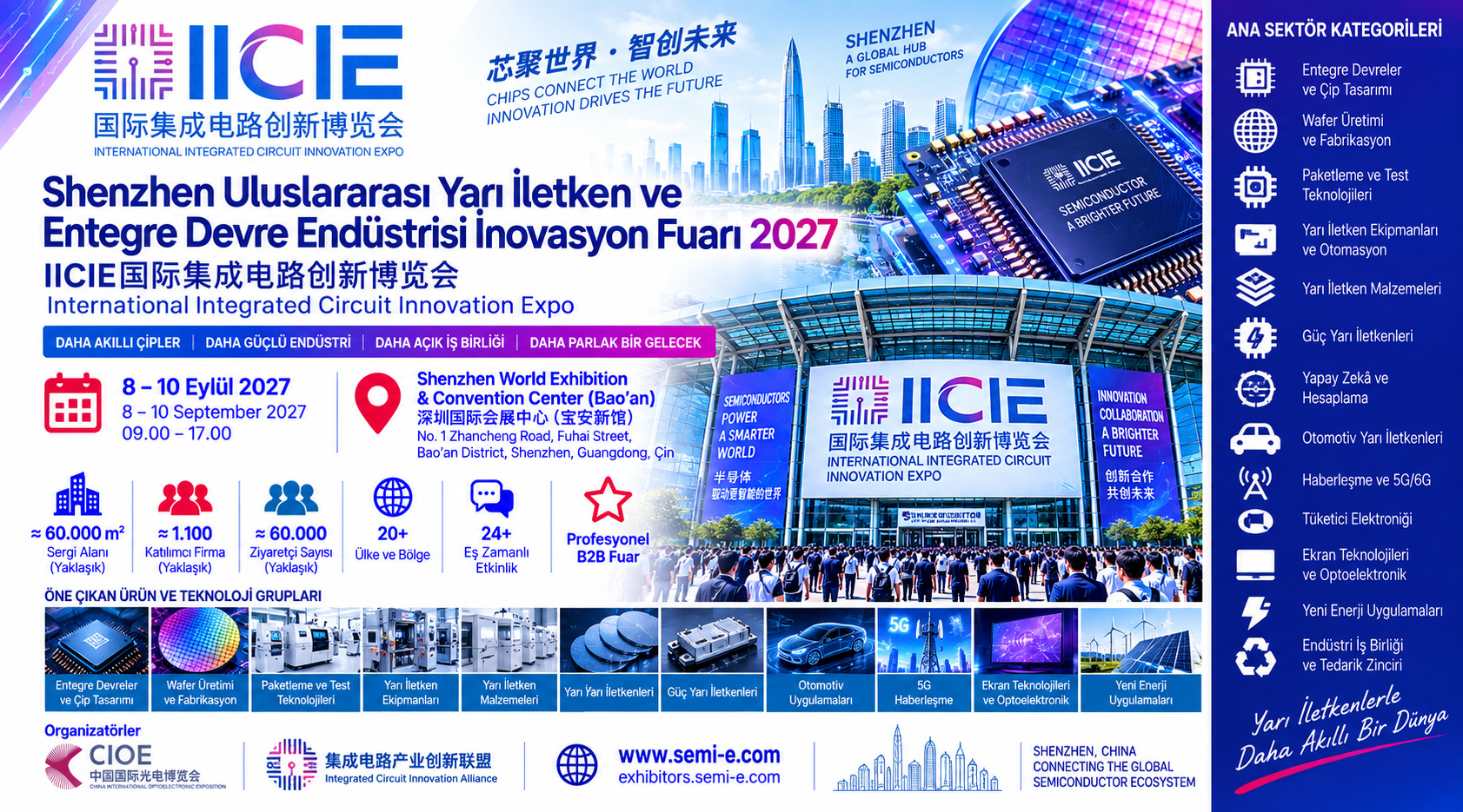 Shenzhen Uluslararası Yarı İletken ve Entegre Devre Endüstrisi İnovasyon Fuarı