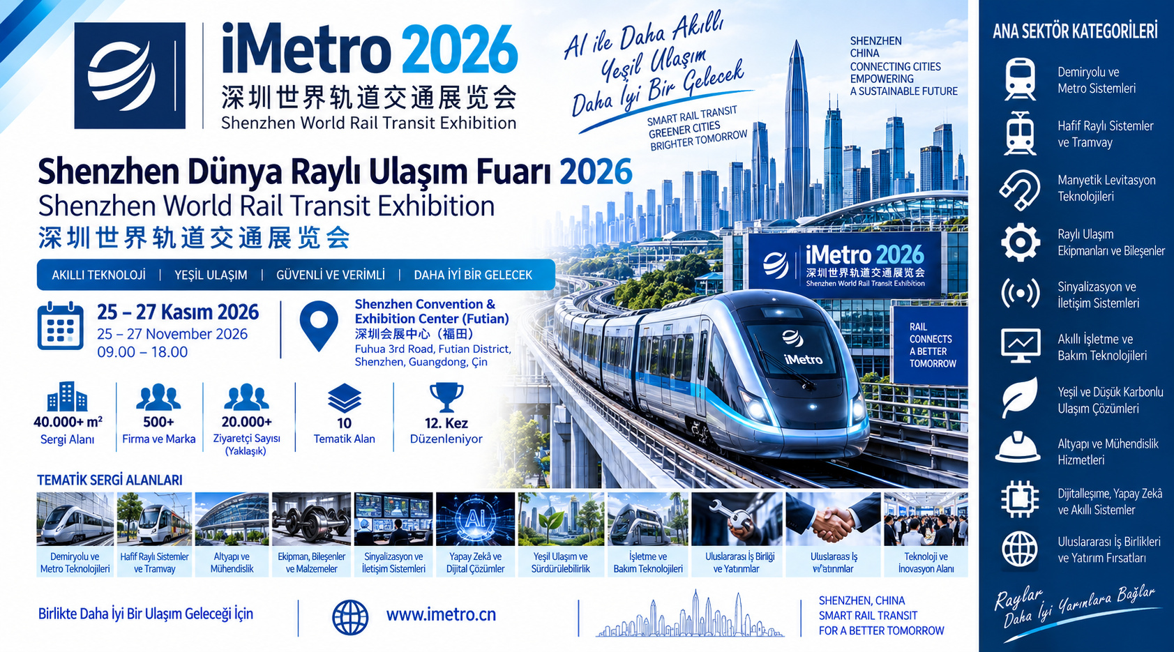 Shenzhen Dünya Raylı Ulaşım Fuarı