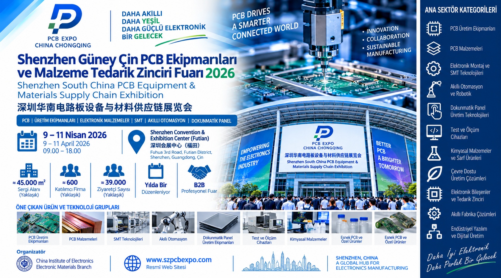 Shenzhen Güney Çin PCB Ekipmanları ve Malzeme Tedarik Zinciri Fuarı
