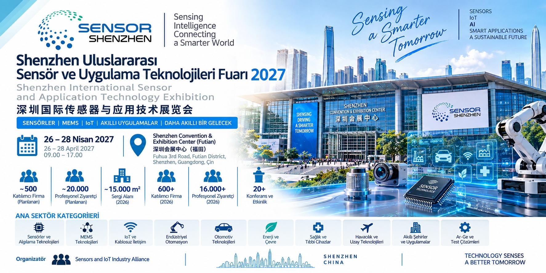 Shenzhen Uluslararası Sensör ve Uygulama Teknolojileri Fuarı