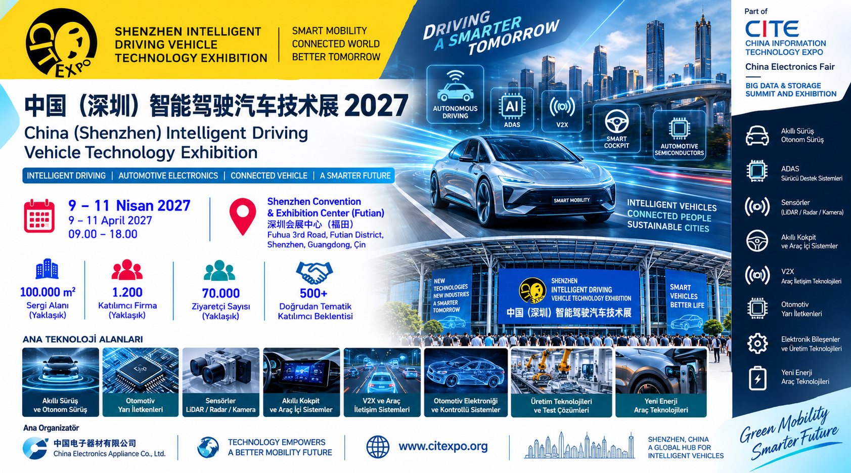 Shenzhen Akıllı Sürüş ve Otomotiv Teknolojileri Fuarı