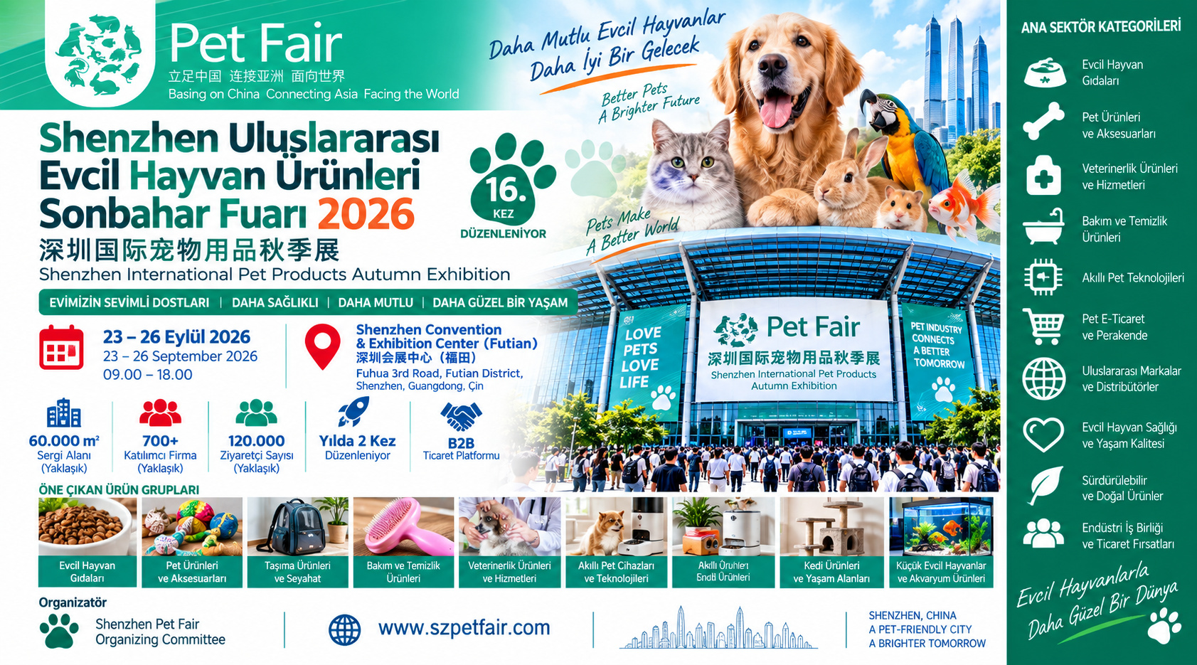 Shenzhen Uluslararası Evcil Hayvan Ürünleri Sonbahar Fuarı