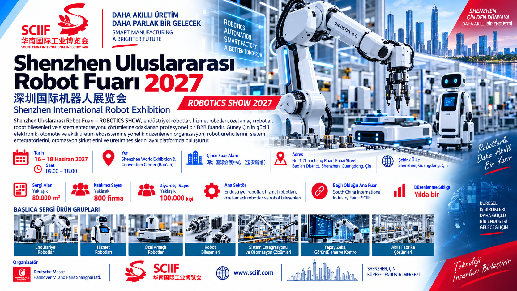 Shenzhen Uluslararası Robot Fuarı