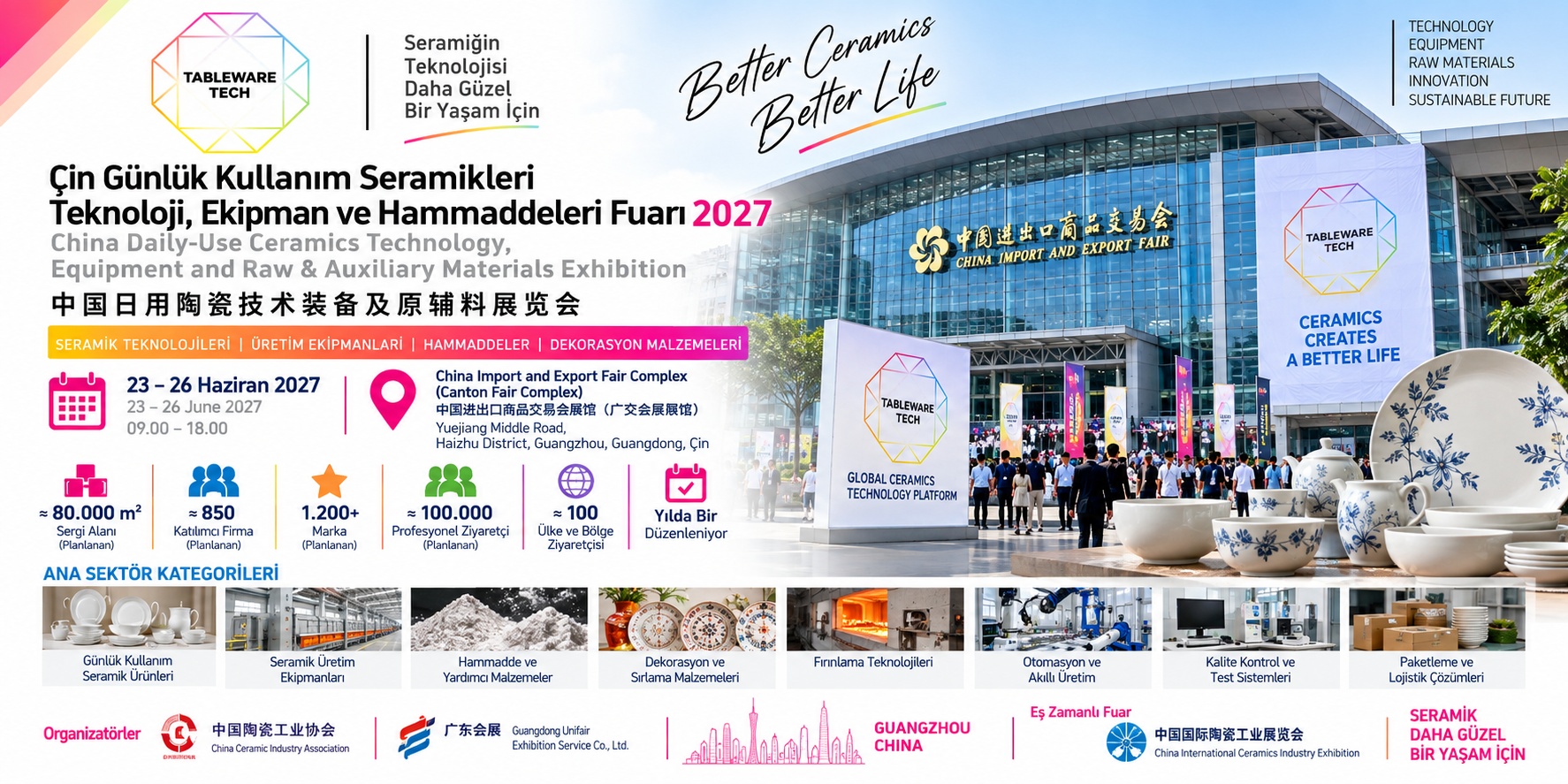 Çin Günlük Kullanım Seramikleri Teknoloji, Ekipman ve Hammaddeleri Fuarı