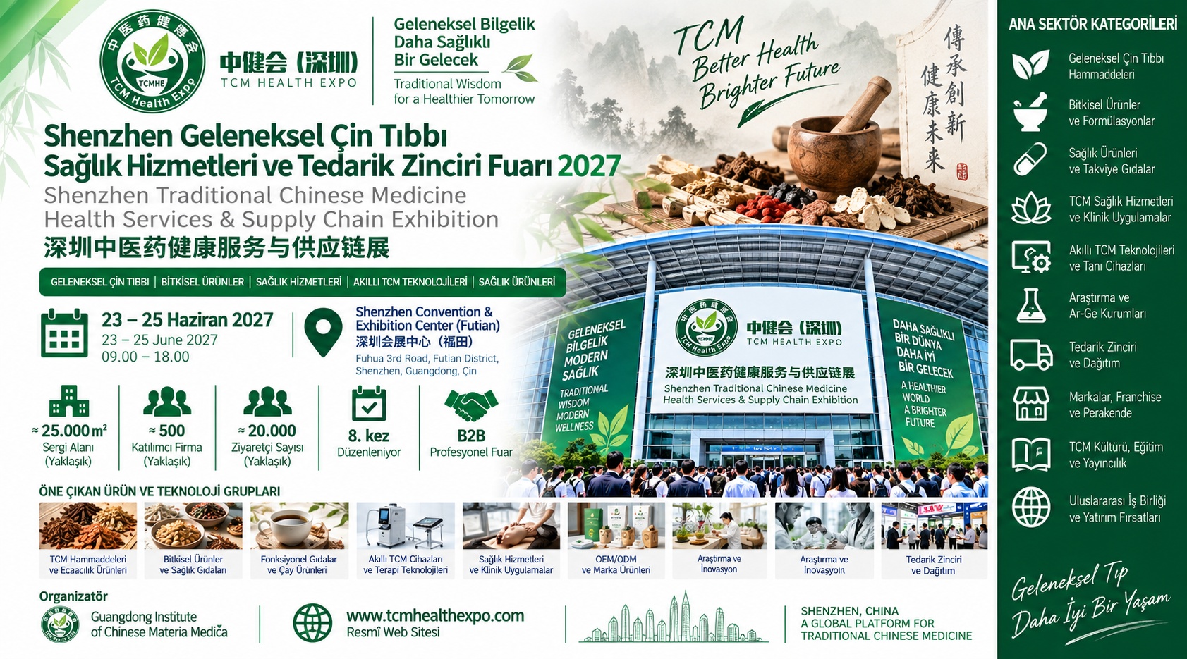 Shenzhen Geleneksel Çin Tıbbı Sağlık Hizmetleri ve Tedarik Zinciri Fuarı